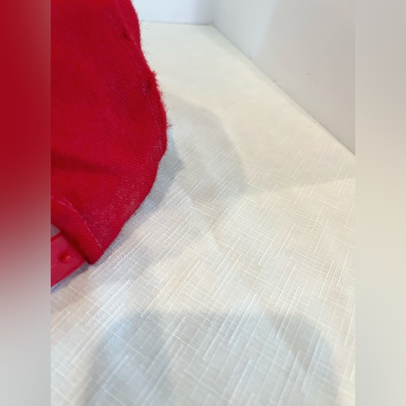 90s Y2K Chicago Bulls Red Starer Snap Back Cap - Picture 7 of 10